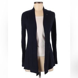 Navy Blue Classic Open Cardigan by 41 Hawthorn